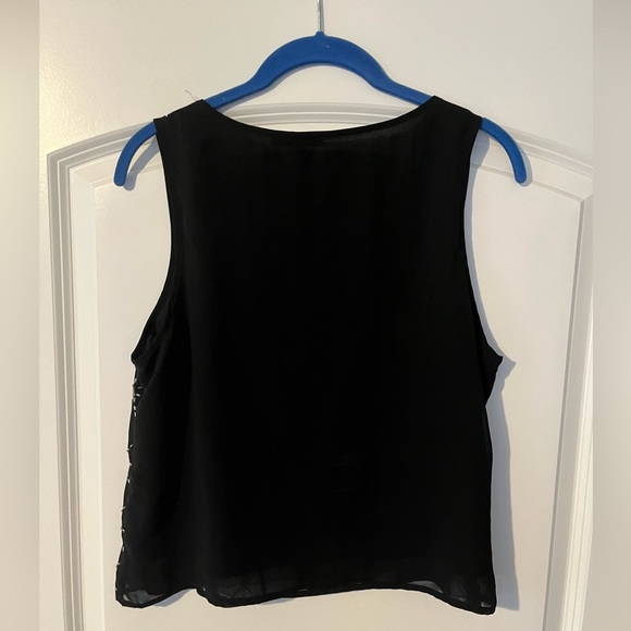 Forever 21 XXI size medium black sparkly tank - Picture 3 of 3